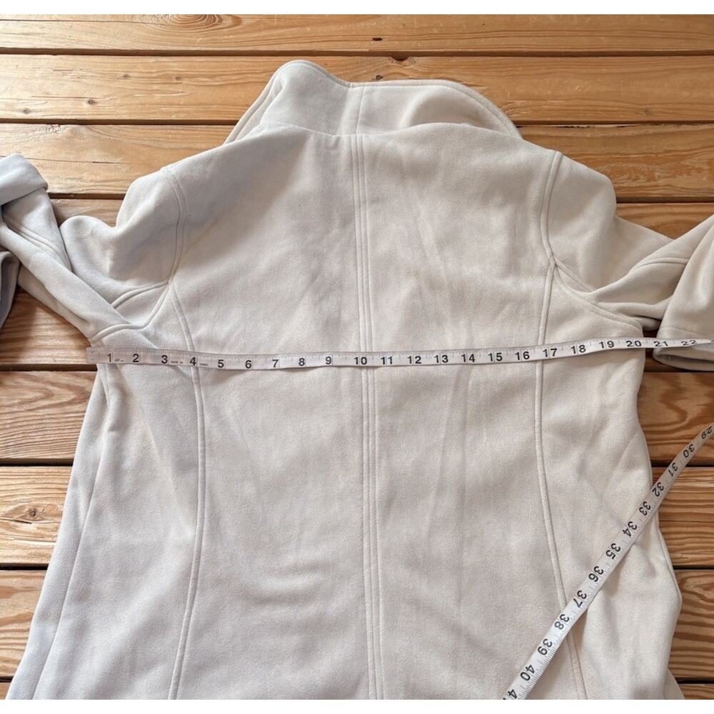 Johnston & Murphy Women’s Faux Suede Front clasp jacket size L Cream N6 - Picture 7 of 9
